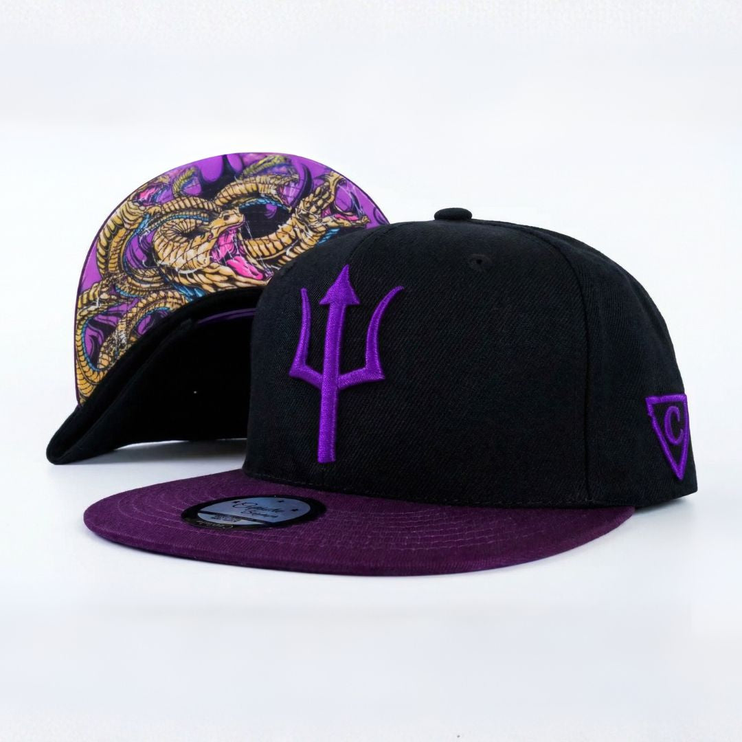 Gorra Hydra Snapback - Negra / Morada