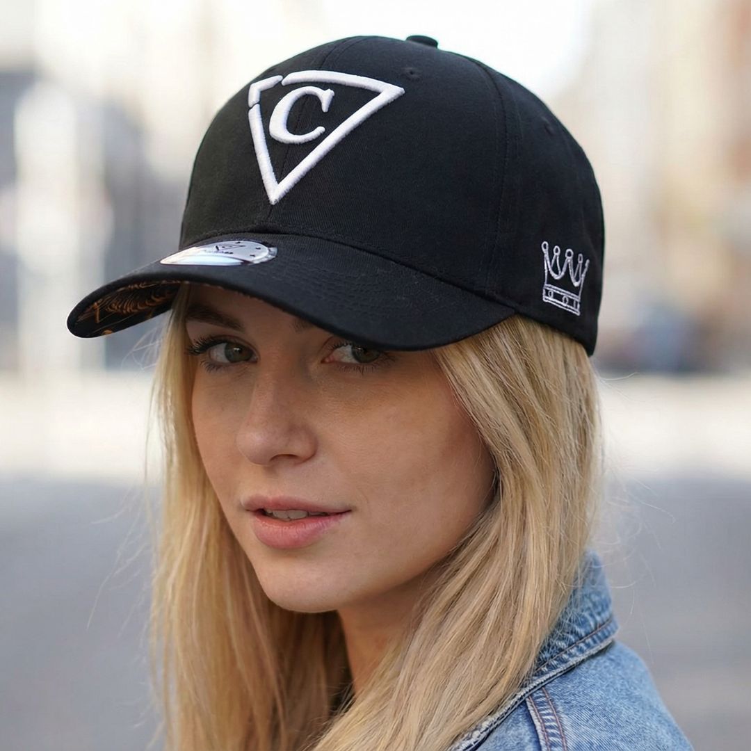Mighty Lion Curved Baseball Cap - Black