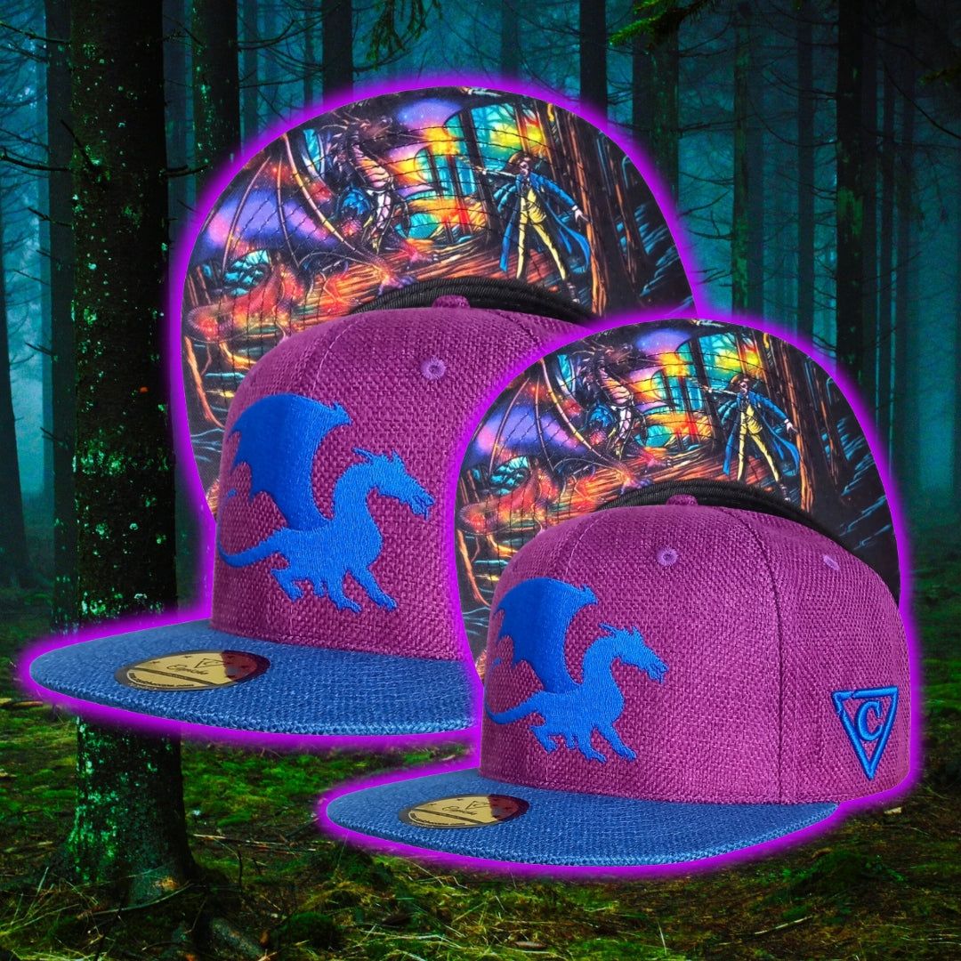 Purple Blue Thick Cotton Children's Snapback Harry Potter Inspired from Capiche Caps