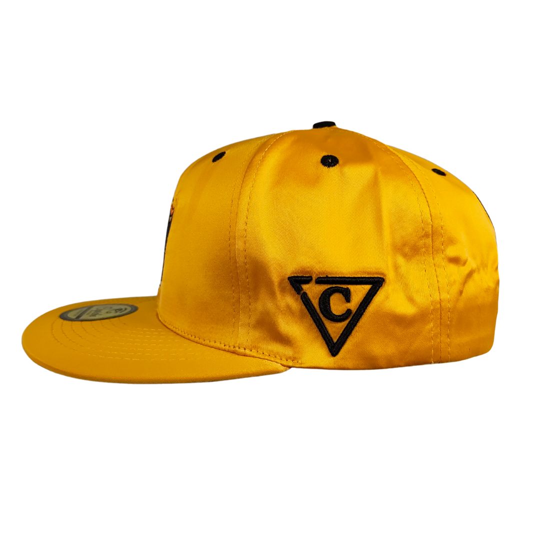 LIMITED EDITION Egyptian Night Snapback - Yellow Satin