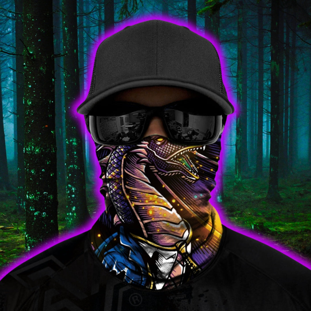 Magic Spell Biker Mask - Purple