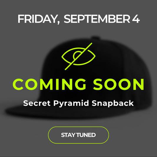 [Sept 4] Secret Pyramid Snapback - Black/Yellow