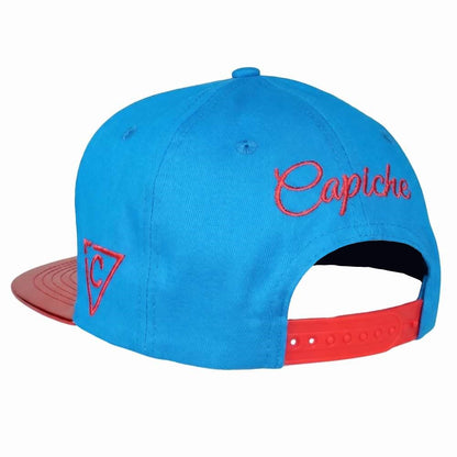 Sternzeichen Krebs Snapback - Blau/Rot Knisterndes Metallic