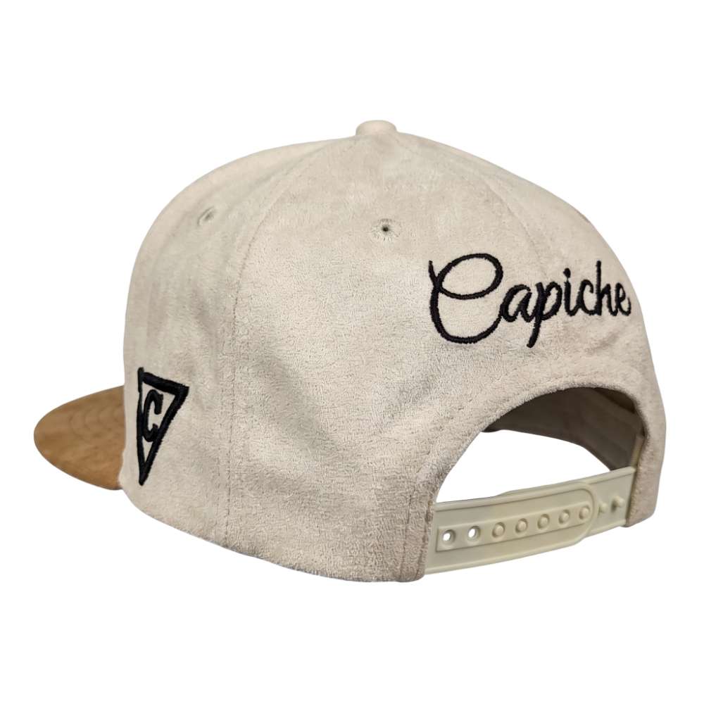 Casquette Snapback Cowboy Duel - Daim beige clair