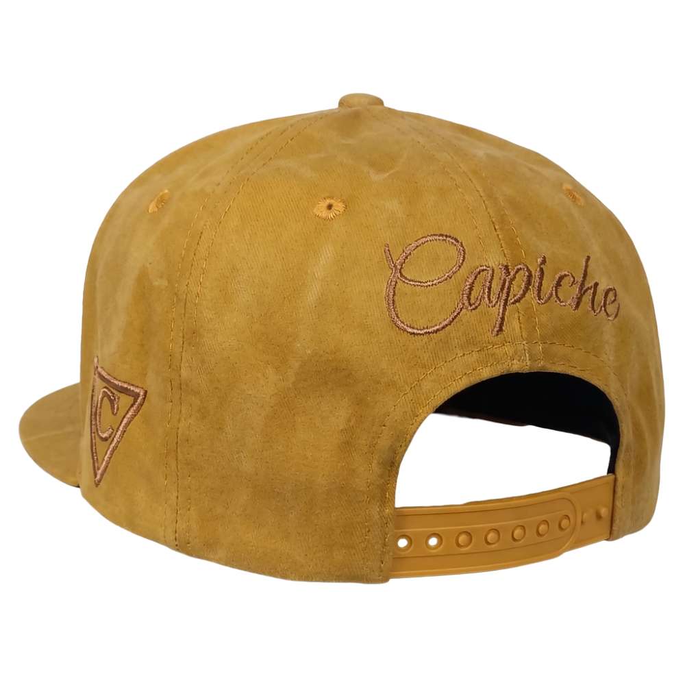 Train Heist Snapback – Senfgelber gewaschener Stoff