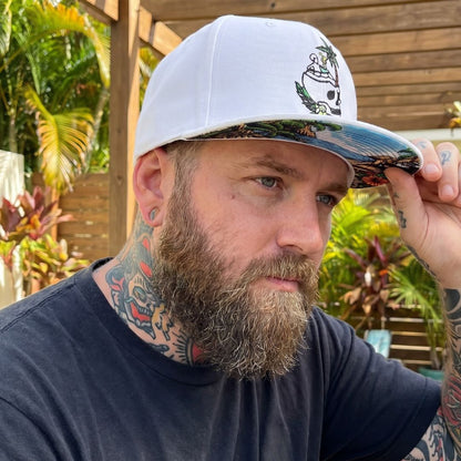 LIMITED EDITION Laid Back Summer Snapback - White