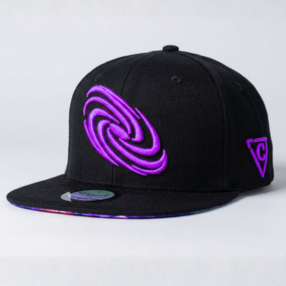 Galaxy Mix Snapback - Black