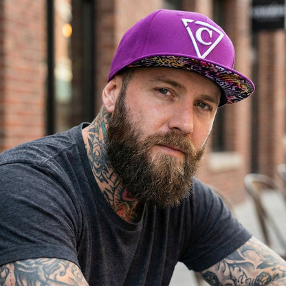 Colored Safari Snapback - Purple