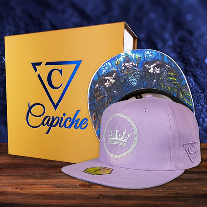 Gorra Snapback Mermaids Kingdom - Morado pastel