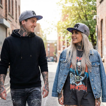 Clown Gang Snapback - Grey/Black