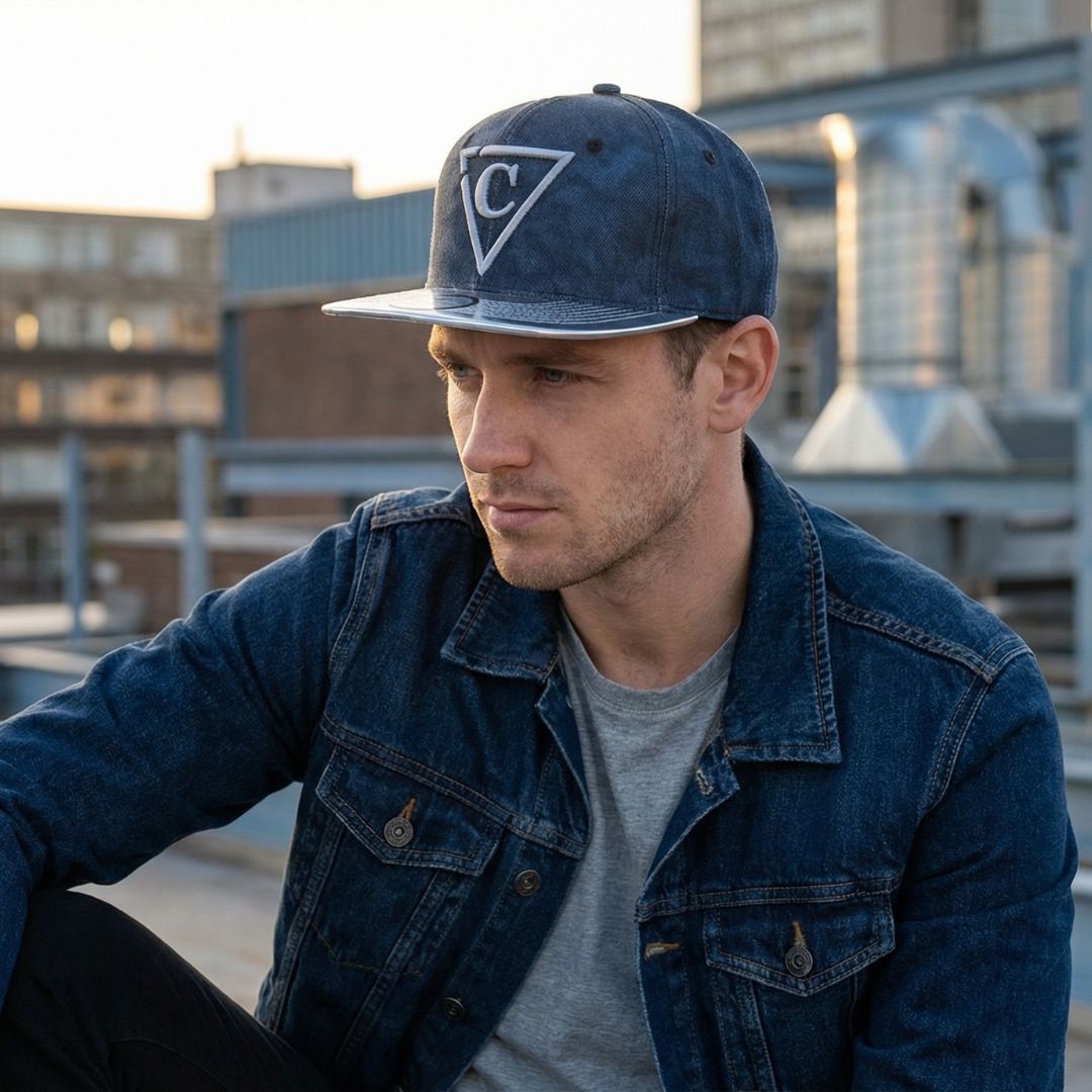 Black Camo Snapback - Black