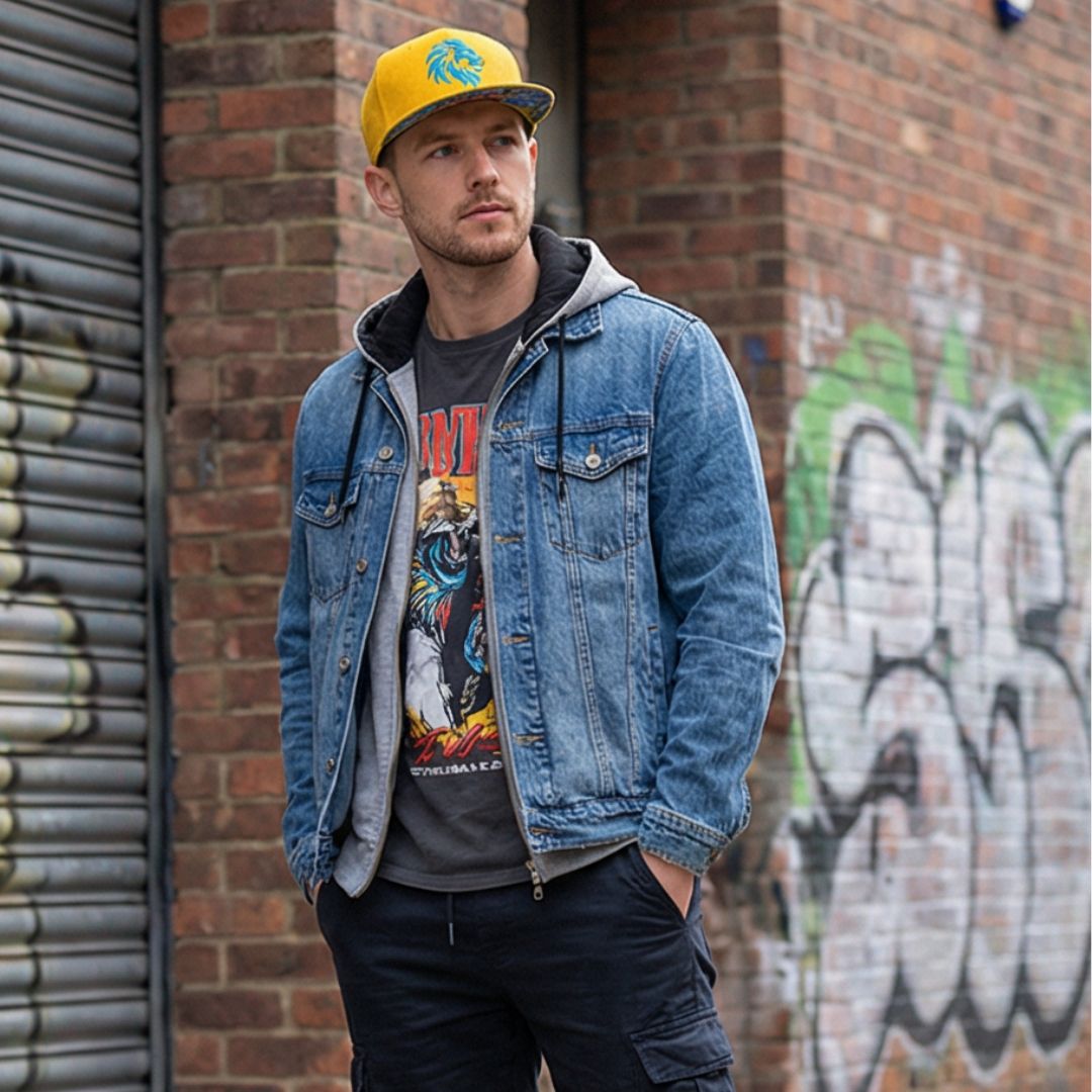 Snapback Fighting Lions - żółty zamsz