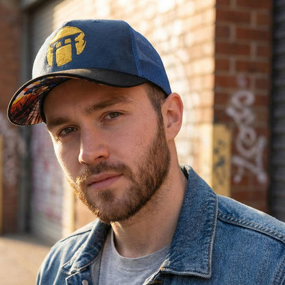 Cappellino Trucker Blue Samurai - Blu/Nero