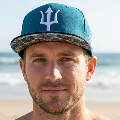 Casquette Snapback Poséidon - Bleu/Noir