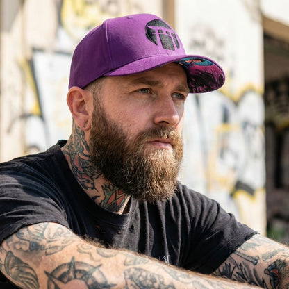 Lila Geisha Curved Cap - Lila