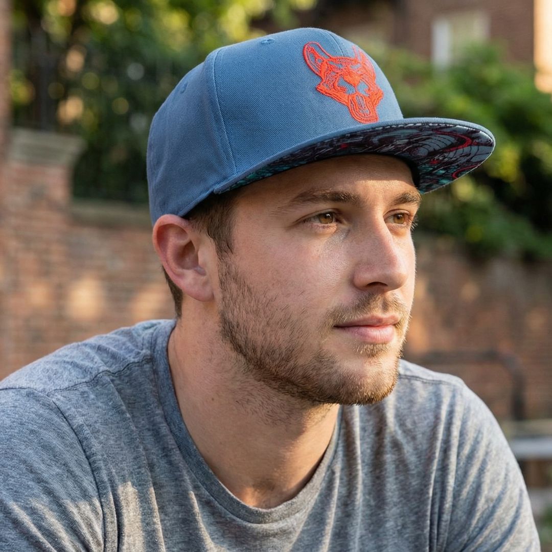 Ratten Snapback - Grijs/Rood