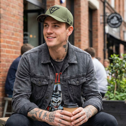 Lucifer Curved Baseball Cap - Green