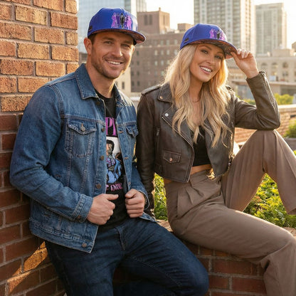 Casquette Snapback Heir To The Code n° 5 - Satin bleu