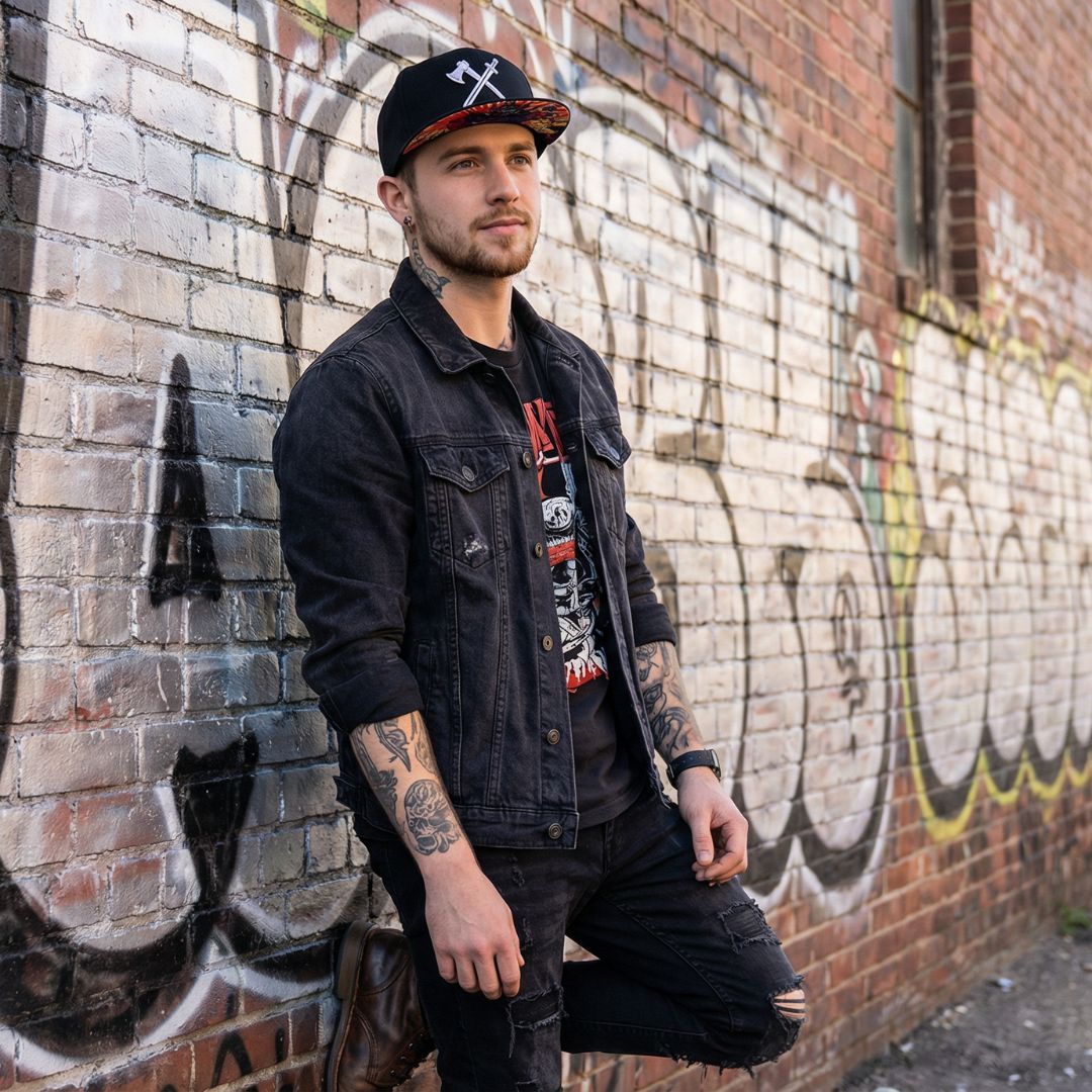 Samurai Snapback - Schwarz