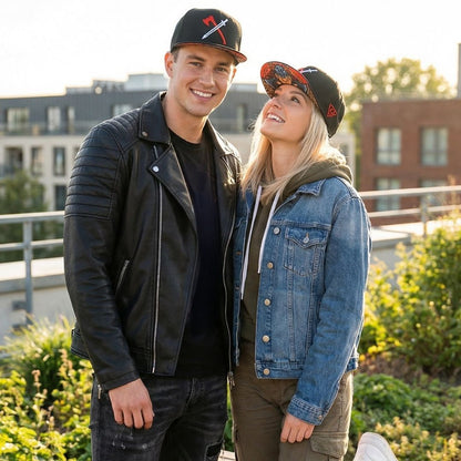 Cappellino snapback Viking Rosso/Bianco – Nero