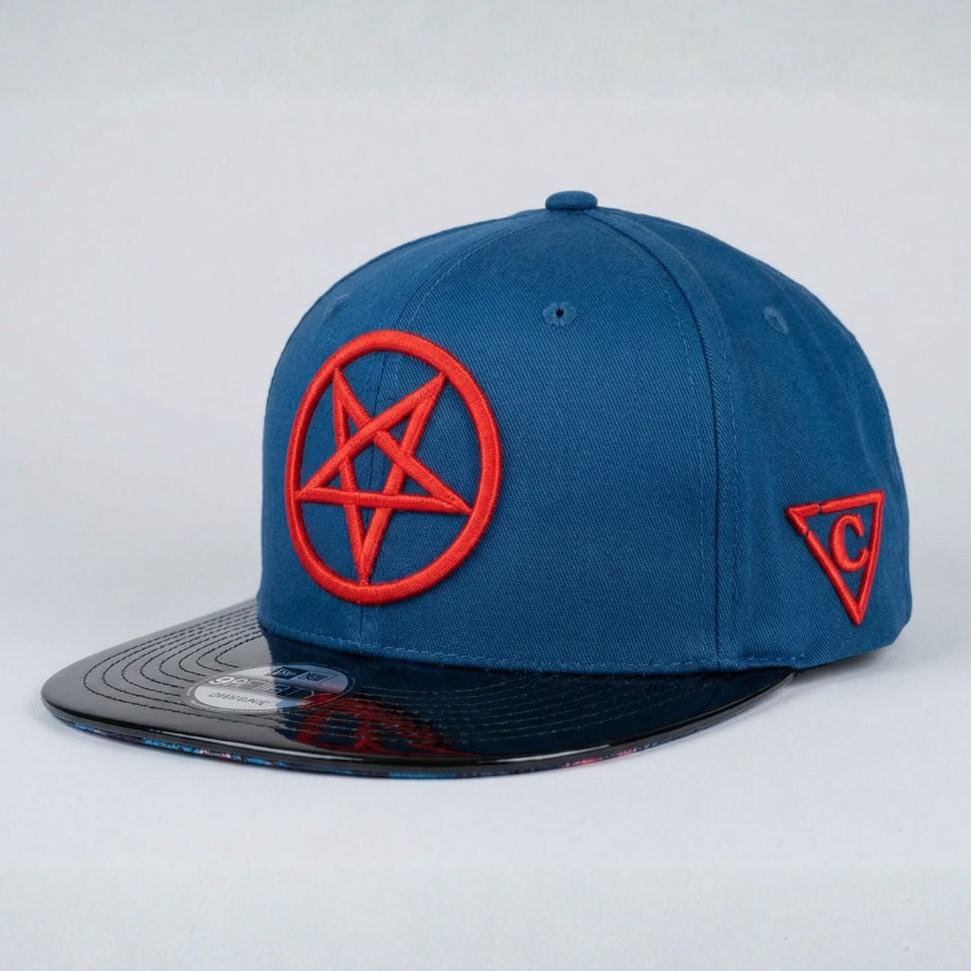 Casquette Snapback Cursed Doctor - Bleu/Noir métallisé