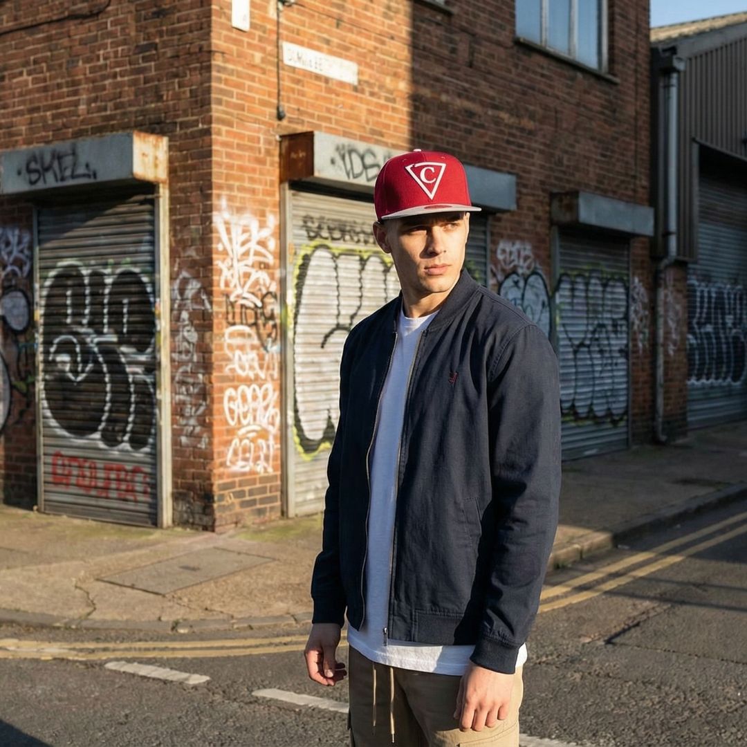 Slimeyes Snapback - Red/Grey