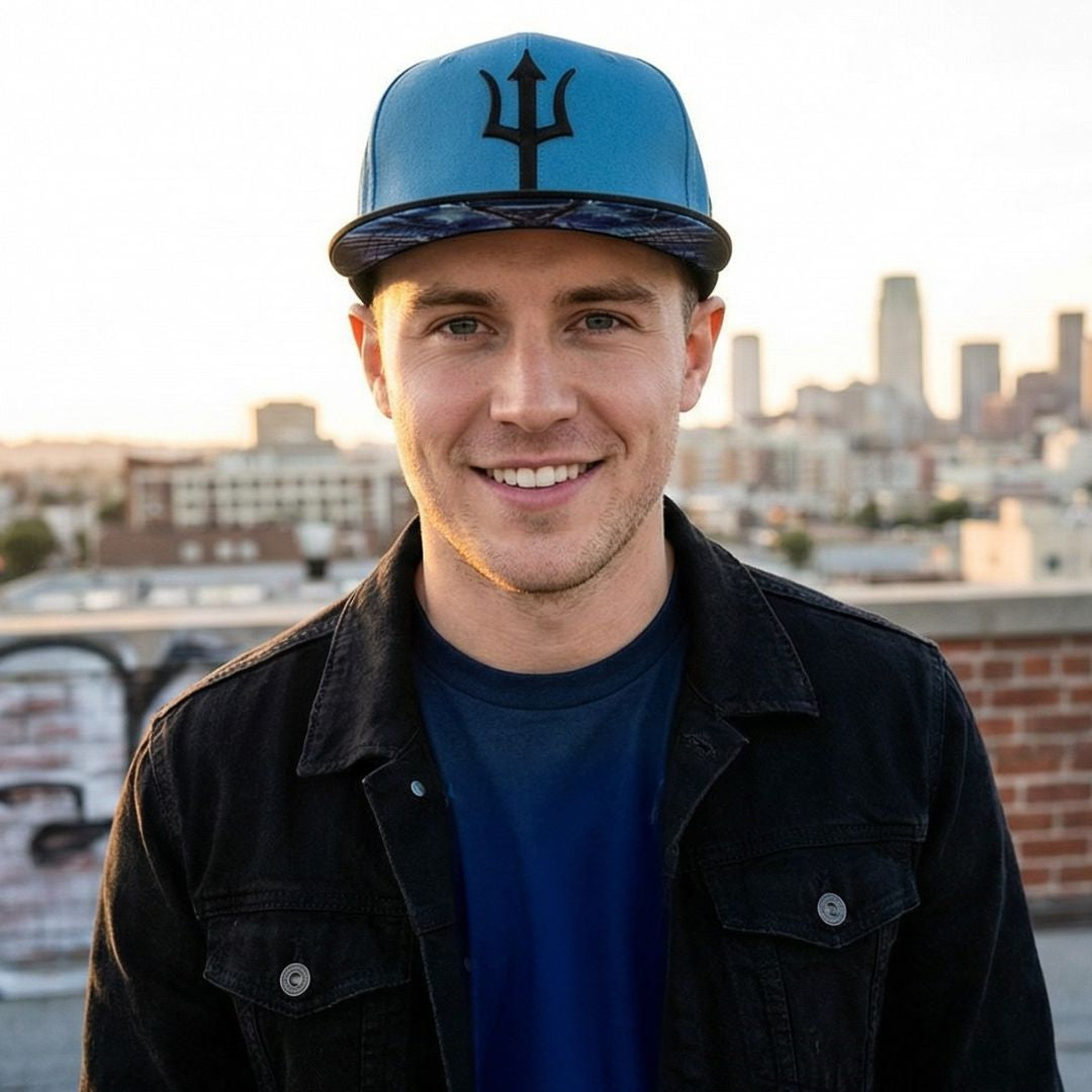 Casquette Atlas Snapback - Bleu/Noir