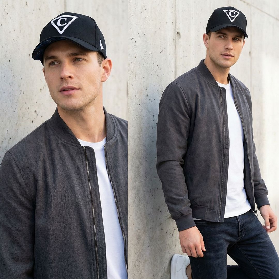 Gorra de béisbol diabólica - Negra