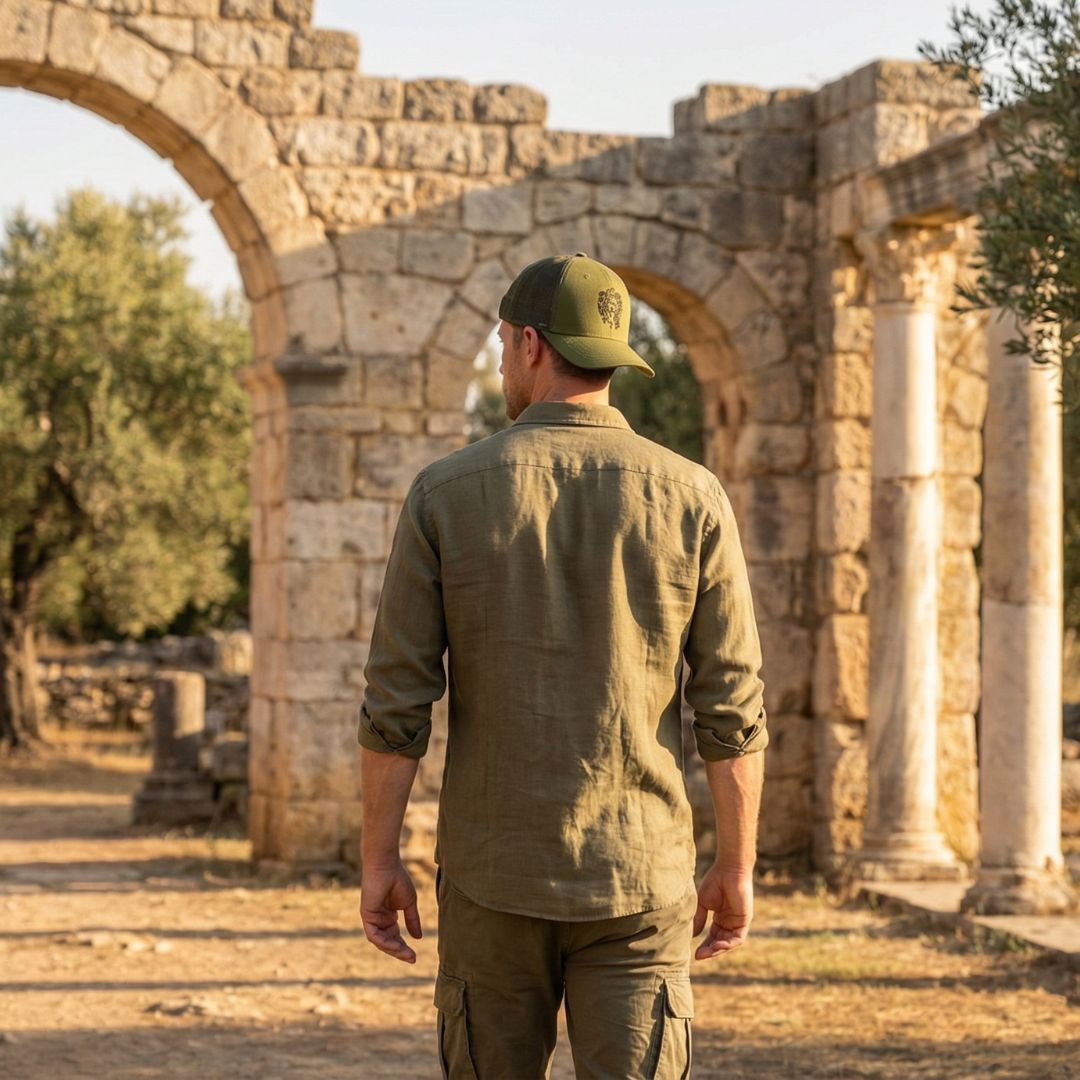 Cappellino Trucker Clean Greek Medusa - Verde