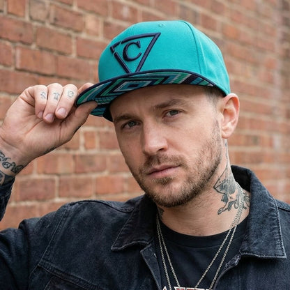 Snapback Diamond - Verde acqua/Nero