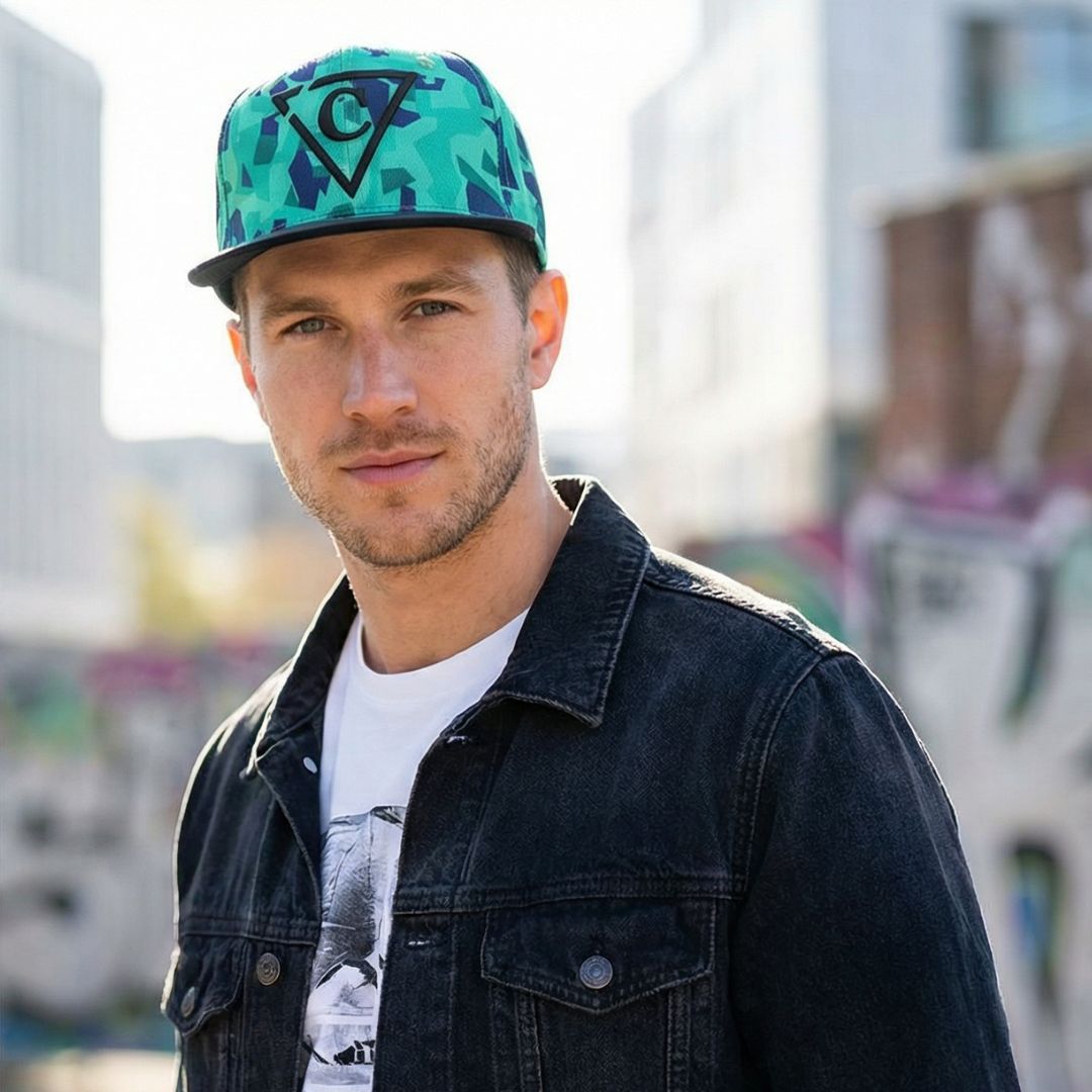 Cappellino Snapback Poligono Verde