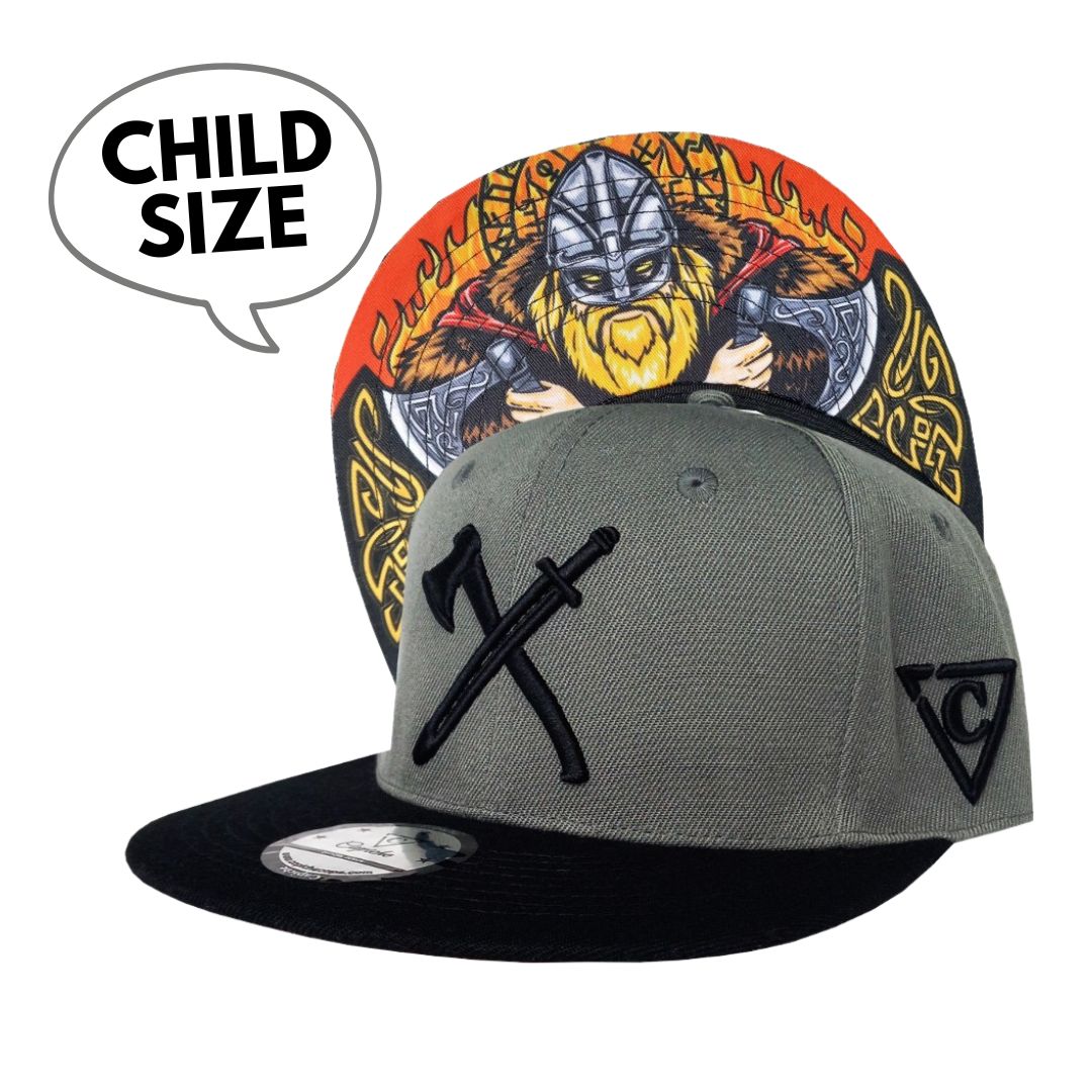 Czapka Viking, rozmiar dziecięcy – szary