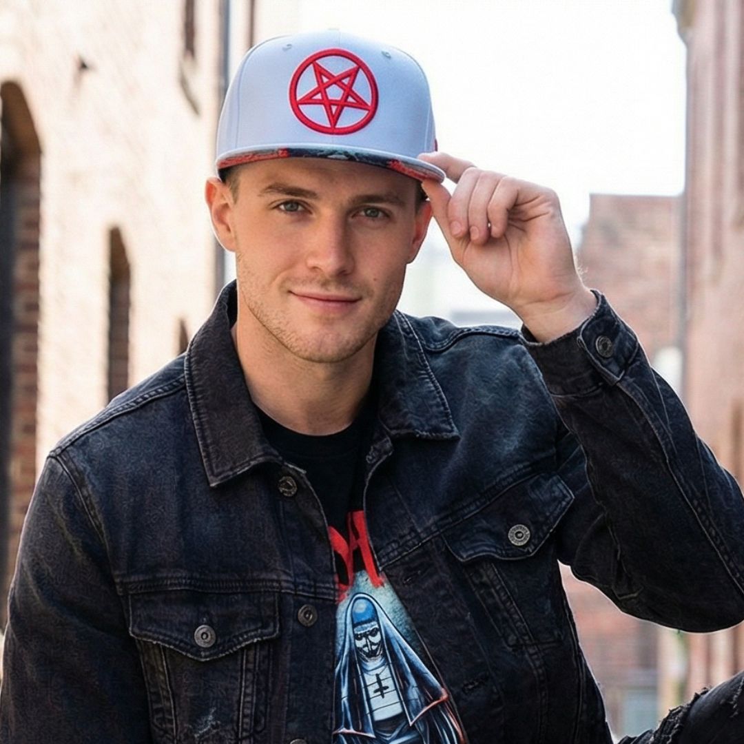 Cappellino Snapback Cursed Nun - Grigio chiaro