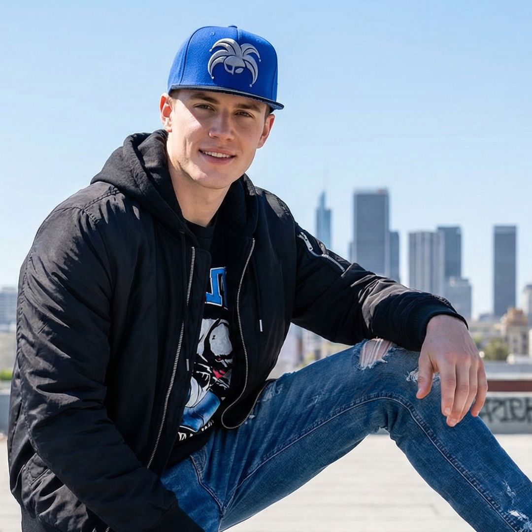 Casquette Snapback Clown - Bleu/Noir