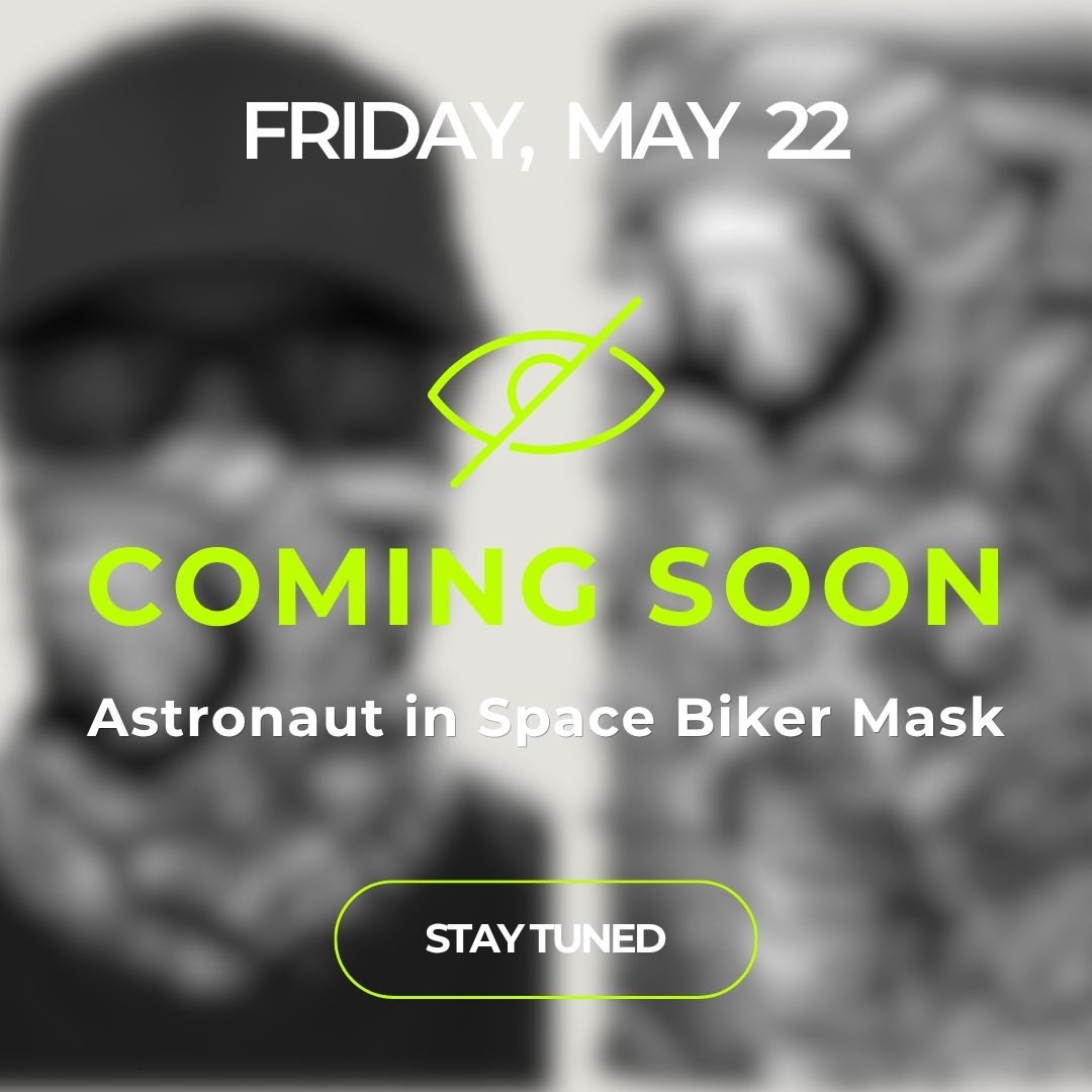 [MAY 22] Astronaut in Space Biker Mask - Grey