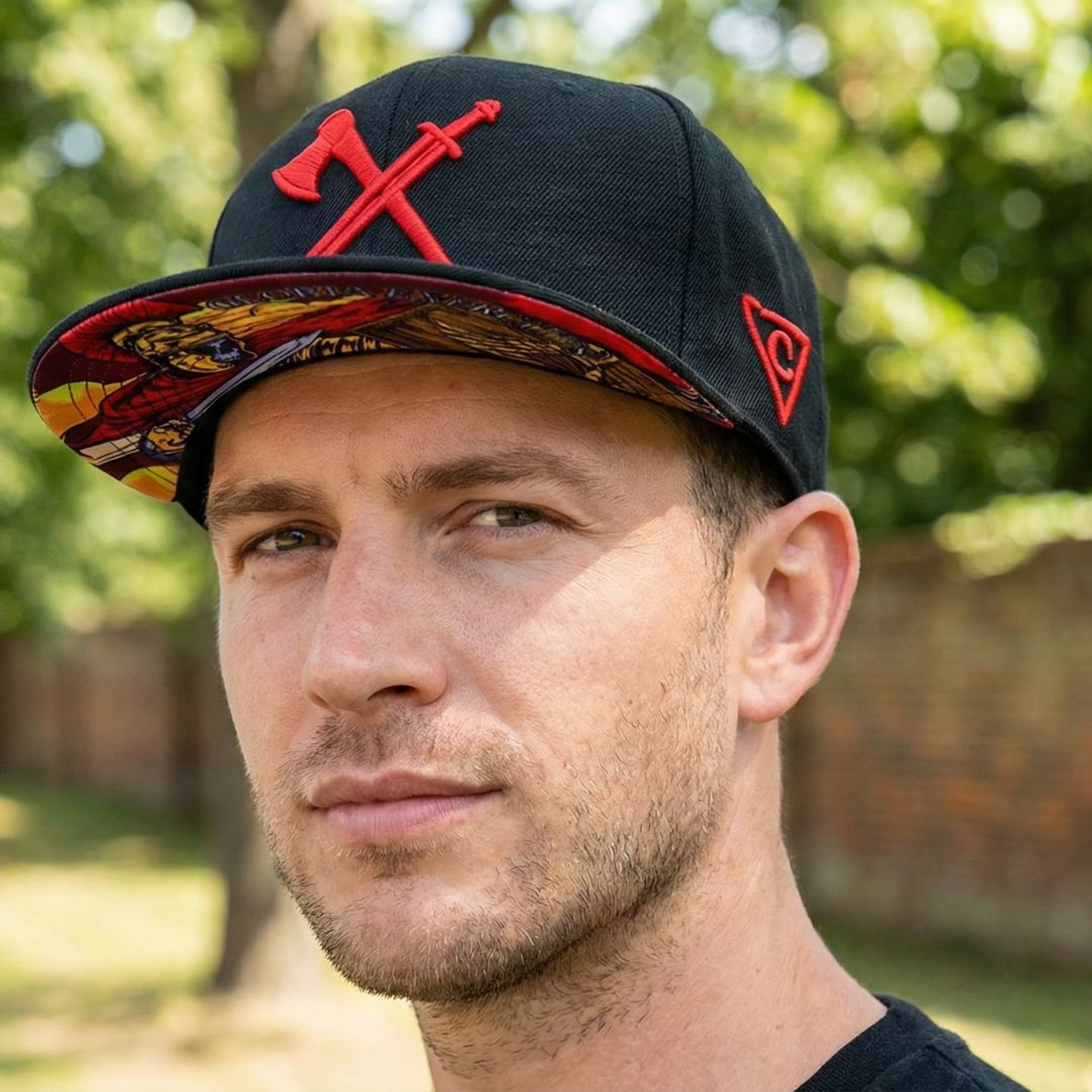 Cappellino Snapback Soldato Romano - Nero