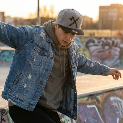 Lo snapback Viking - Grigio/Nero