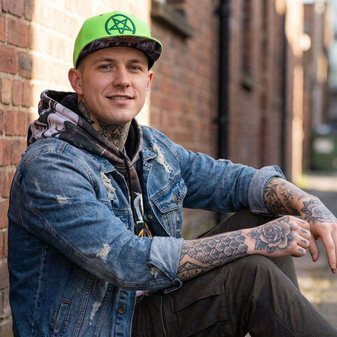 Czapka z daszkiem Przeklętej Posiadłości - Neonowa zieleń