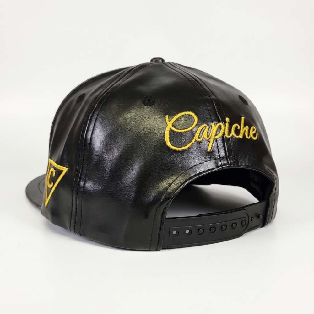 Casquette Snapback The Don is Gone n° 4 - Cuir artificiel noir
