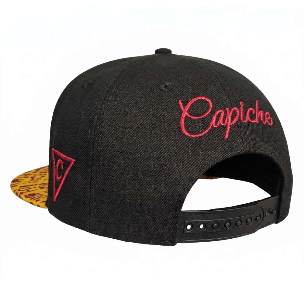 Robot Horus Snapback - Black/Yellow Egyptian Pattern