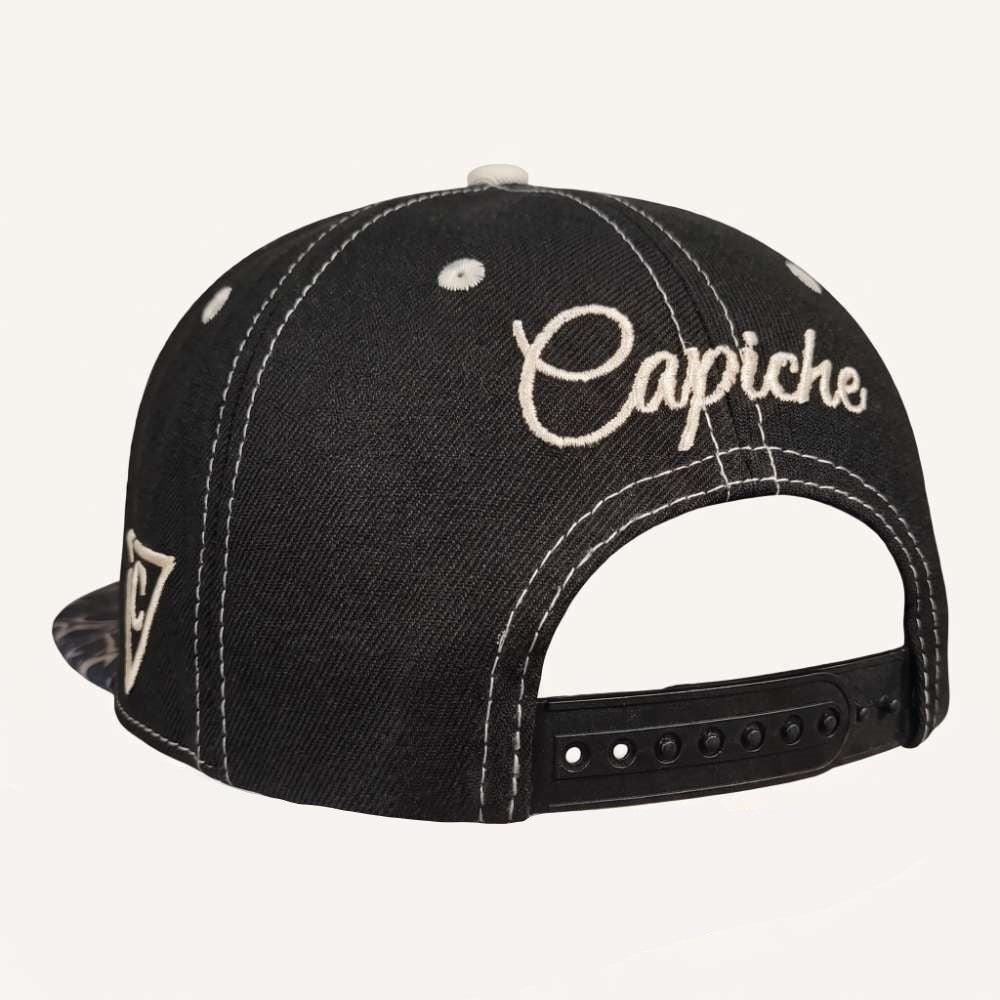 Cappellino Snapback Decay - Nero/Rami beige