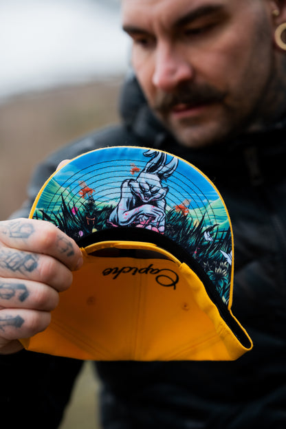 Psycho Bunny Snapback - Yellow - Capiche Caps Limited Edition