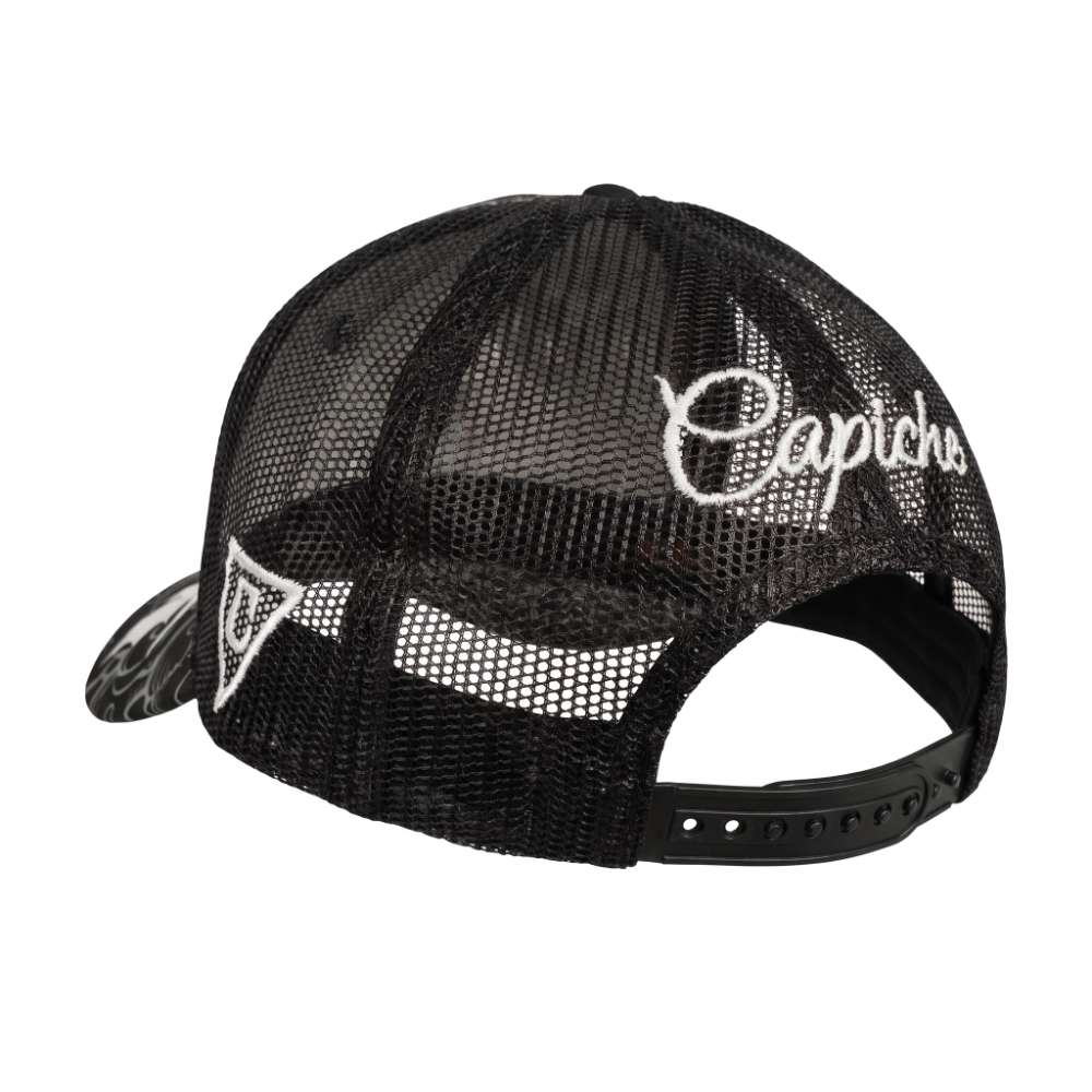 Yin Yang Trucker Cap - Black/White Pattern