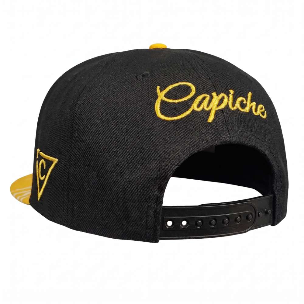 Secret Pyramid Snapback - Black/Yellow