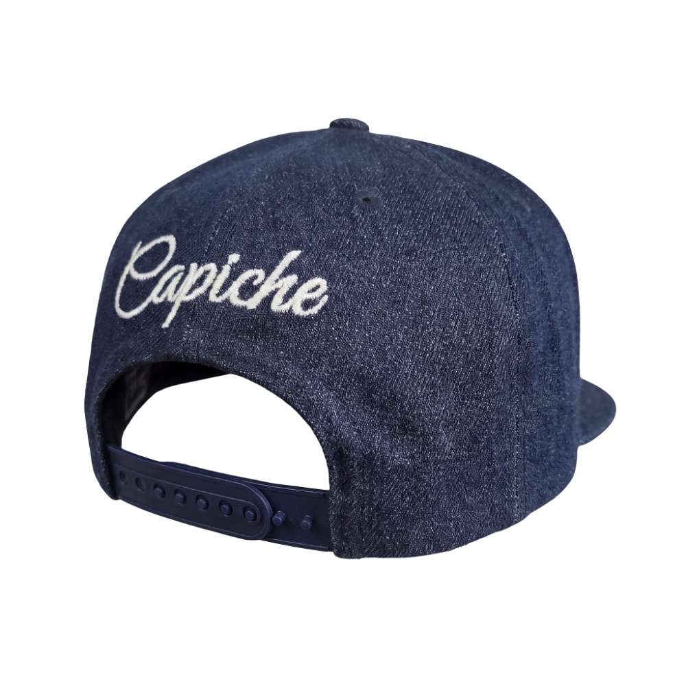 La Muerte Snapback - Blue Denim Jeans Fabric
