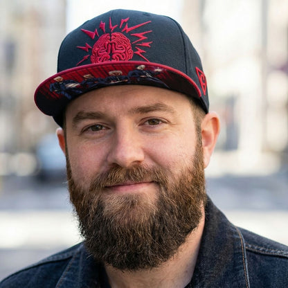 Masterminds Snapback - Black/Dark Red