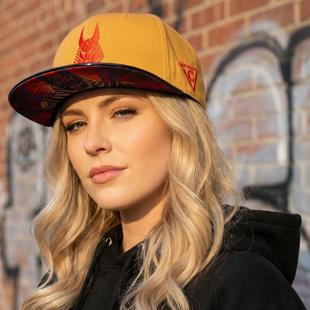 Anubis Snapback - Giallo/Nero metallizzato