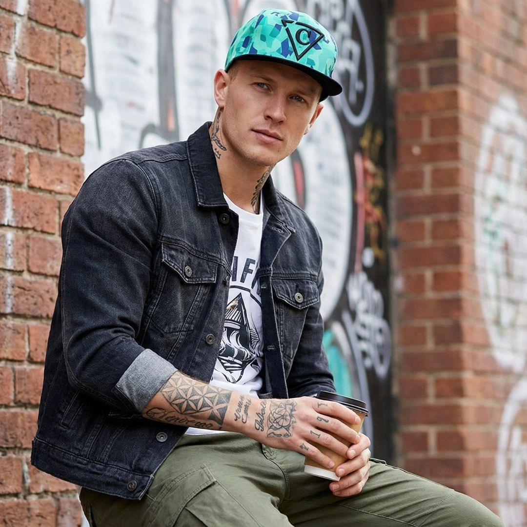 Cappellino Snapback Poligono Verde