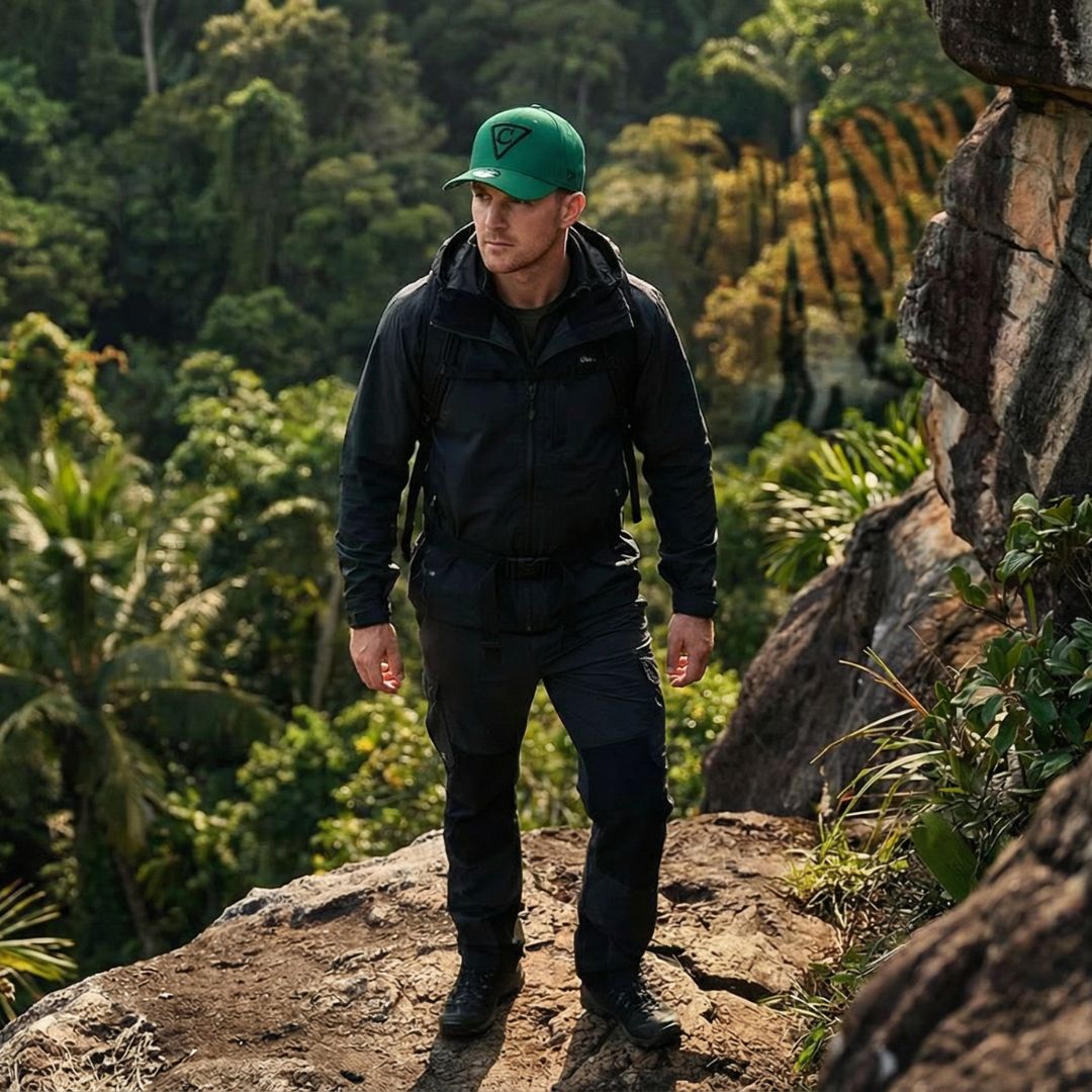 The Tiger Curved Baseball Cap - Green