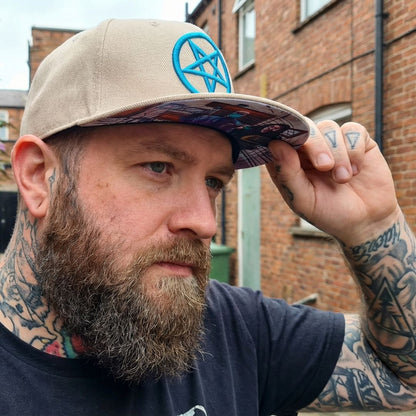 Cursed Dentist Snapback - Beige